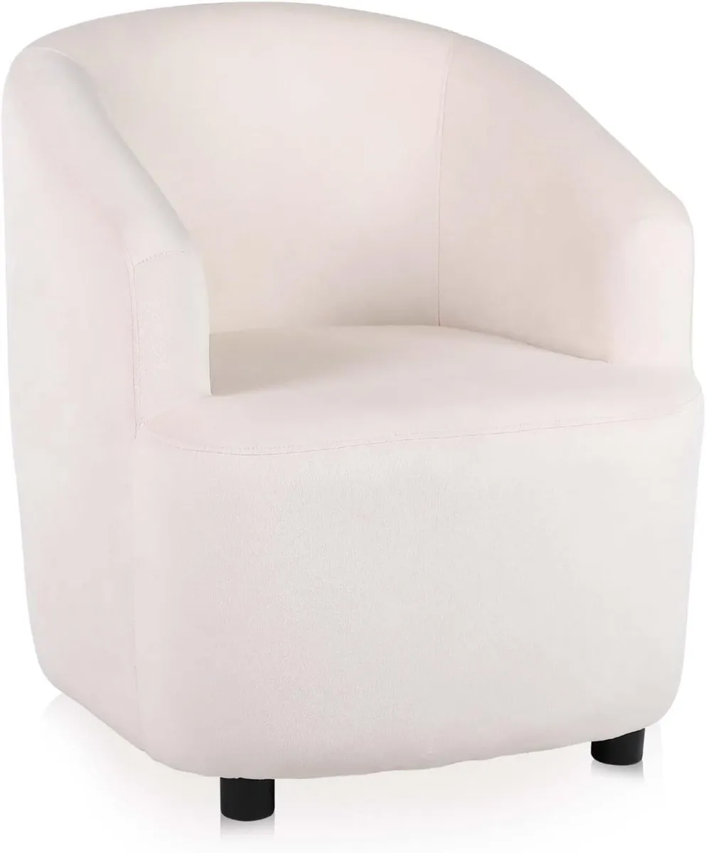 Tub Chair Modern Upholstered Linen Living Room - Image 1