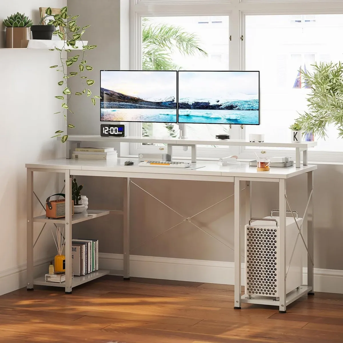 Computer Desk With Monitor Stand 120 x 50 cm - Image 2
