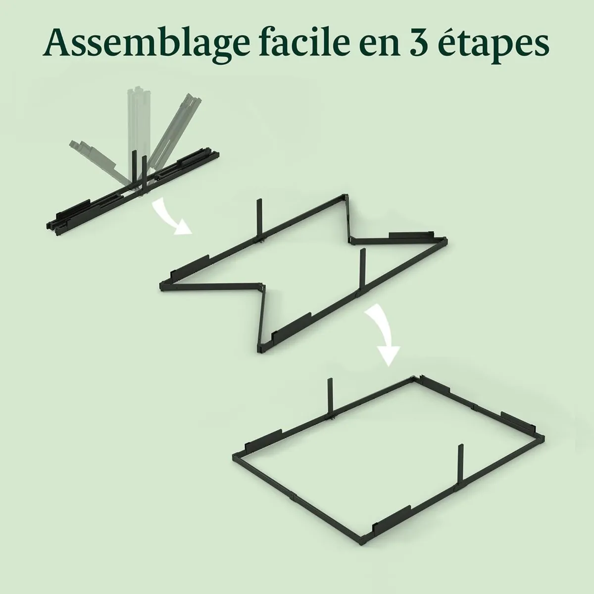 Caleb Metal Platform Bed Frame Height 36 cm - Image 4