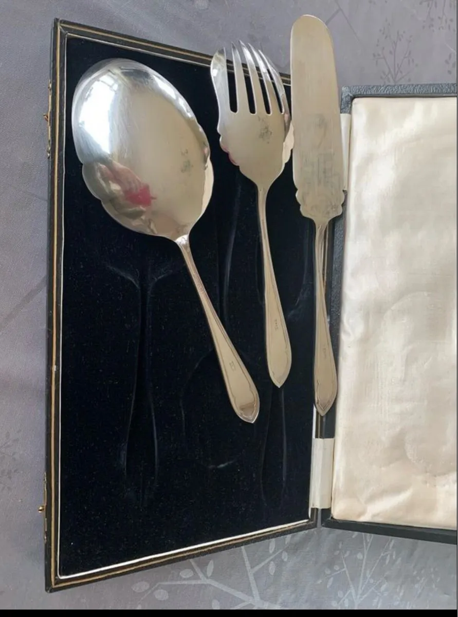 Silver cake set - Image 4