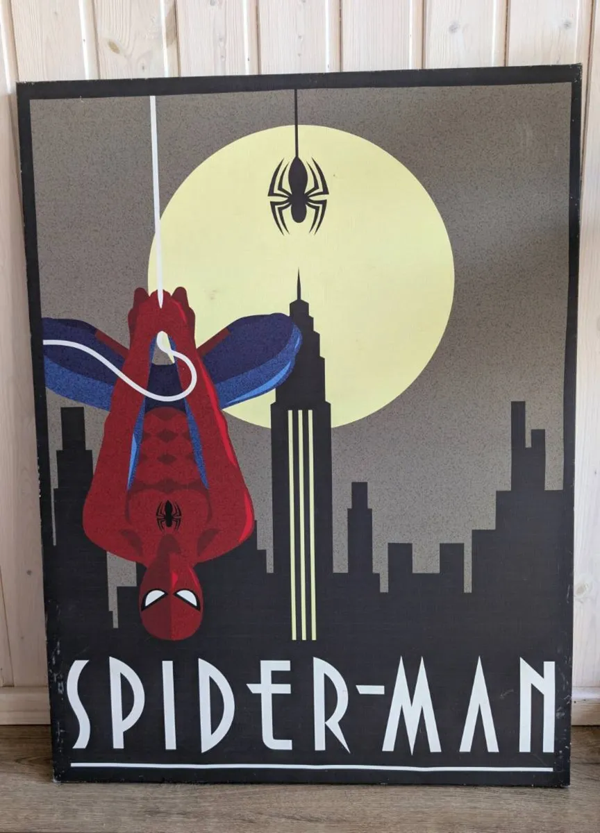 Large Spiderman Canvas Print