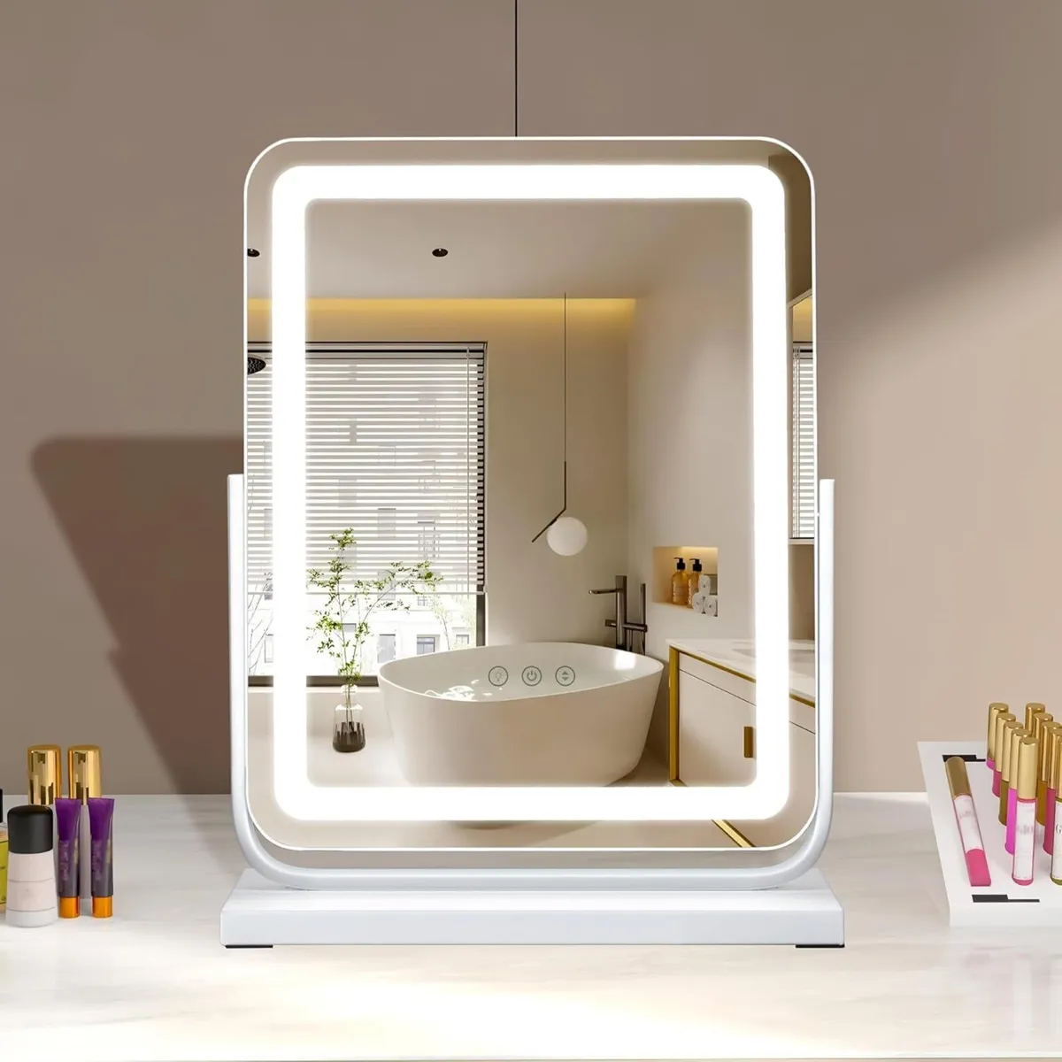 White Hollywood 3 Colour Modes Touch Control - Image 1