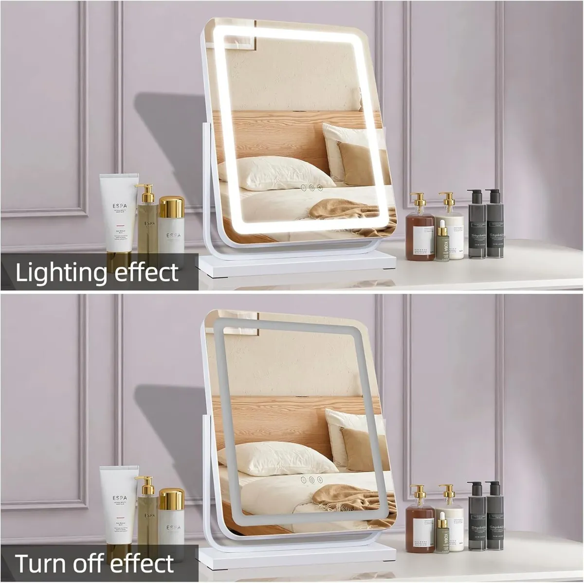 White Hollywood 3 Colour Modes Touch Control - Image 4