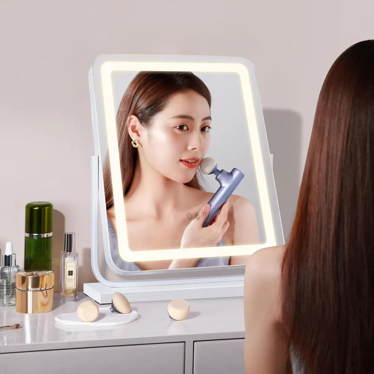 White Hollywood 3 Colour Modes Touch Control - Image 3