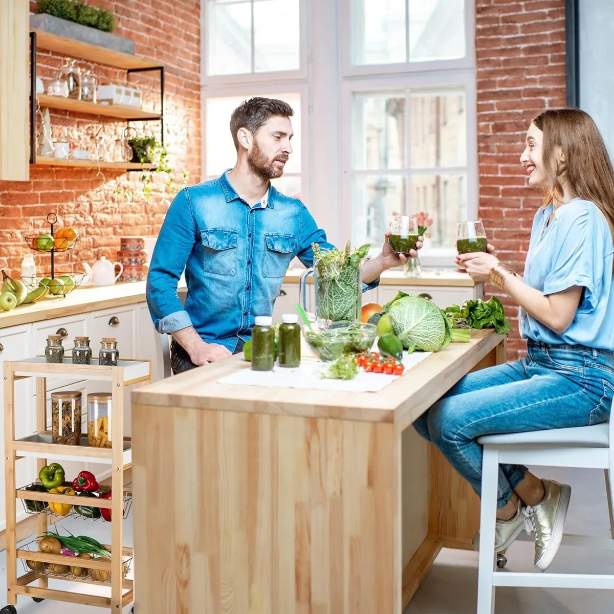 Niche Trolley 4 Shelves Narrow Kitchen Bathroom - Image 4