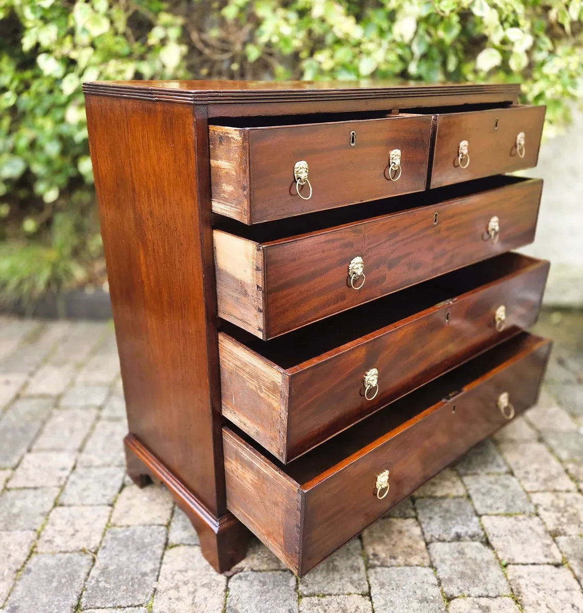 Georgian Mahogany Chest- Circa 1770 - Image 4