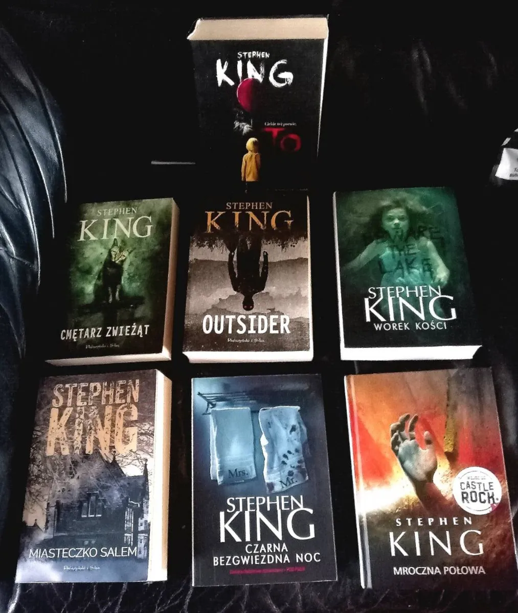 Joblot of Seven Stephen King Polish Books