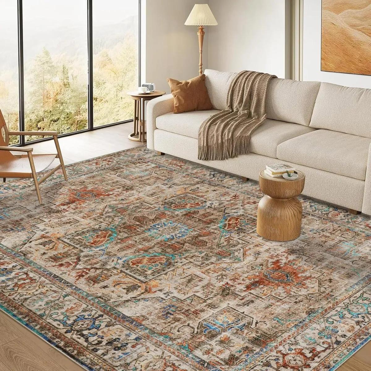 Washable Rugs for Living Room 160x230cm Non-Slip - Image 1
