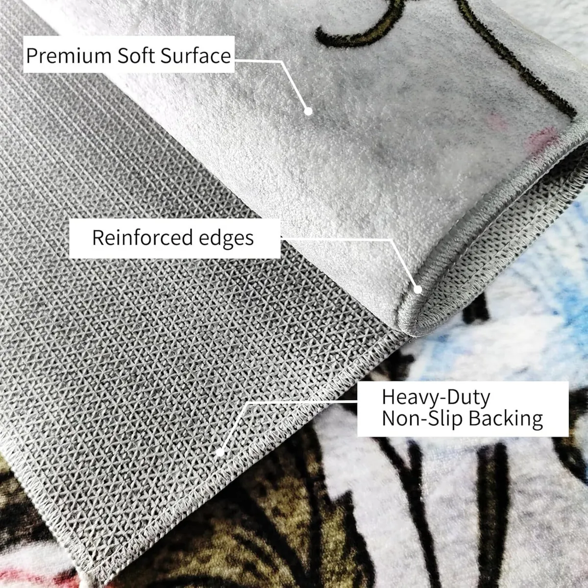 Vintage Floral Area Rug 180x280cm Machine - Image 4