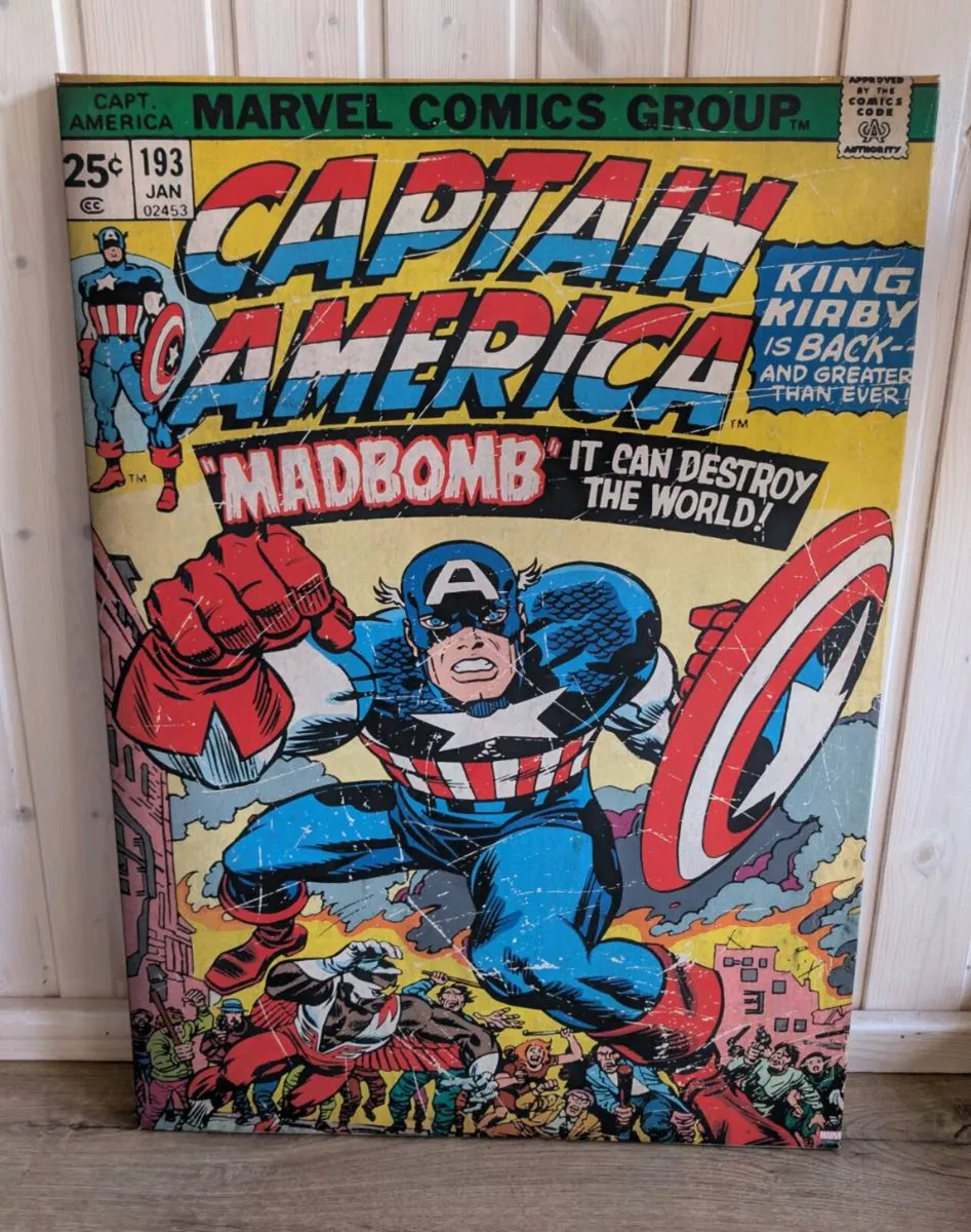 Large Captain America Canvas Print