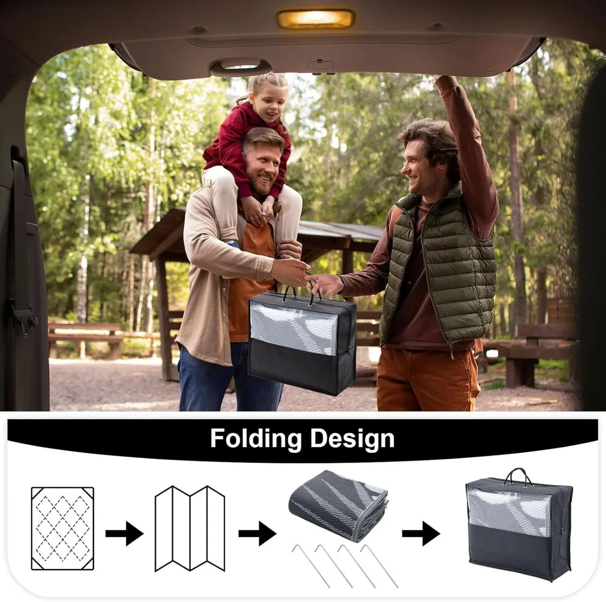 Waterproof Outdoor Rug Anti-slip Reversible - Image 4