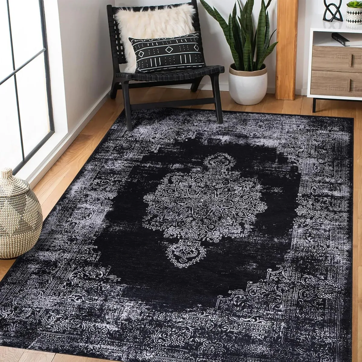 Washable Area Rugs for Living Room Traditional - Image 1
