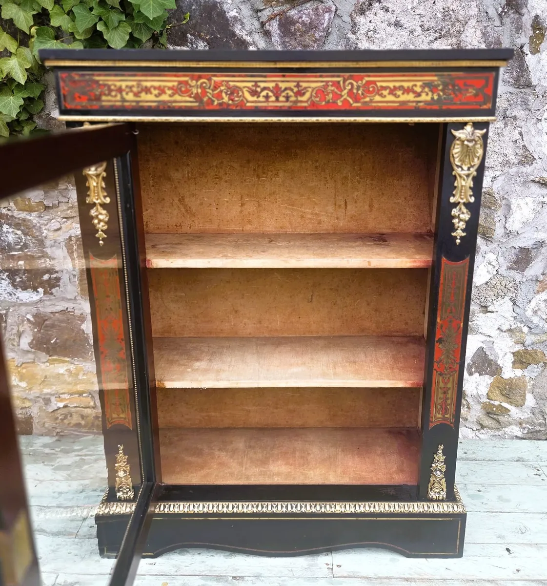 Antique French Pier Cabinet- Circa 1860 - Image 3