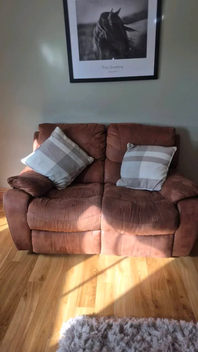 3+2 suede recliner sofas - Image 1