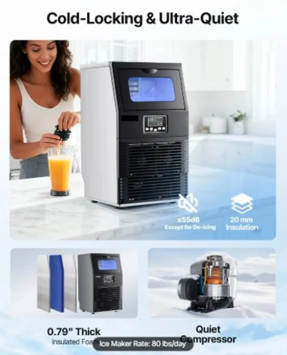 Commercial Ice Maker Machine, 36.29 kg/24h - Image 2