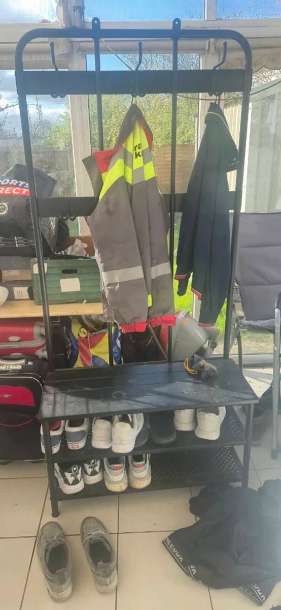 IKEA coat hanger and shoe rack