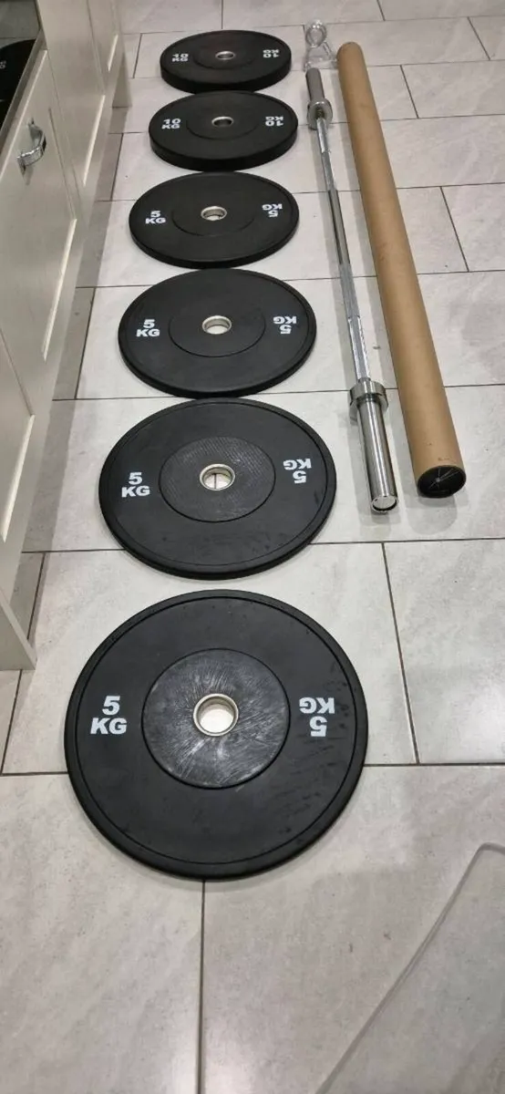 Brand new olympic bumper weight lifting set A - Image 2