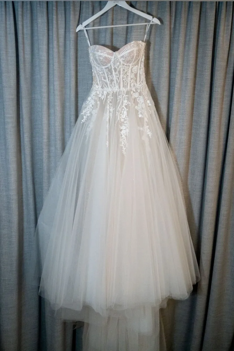 Riki Dalal Jupiter Wedding Dress Size 8 Corset A-L - Image 3