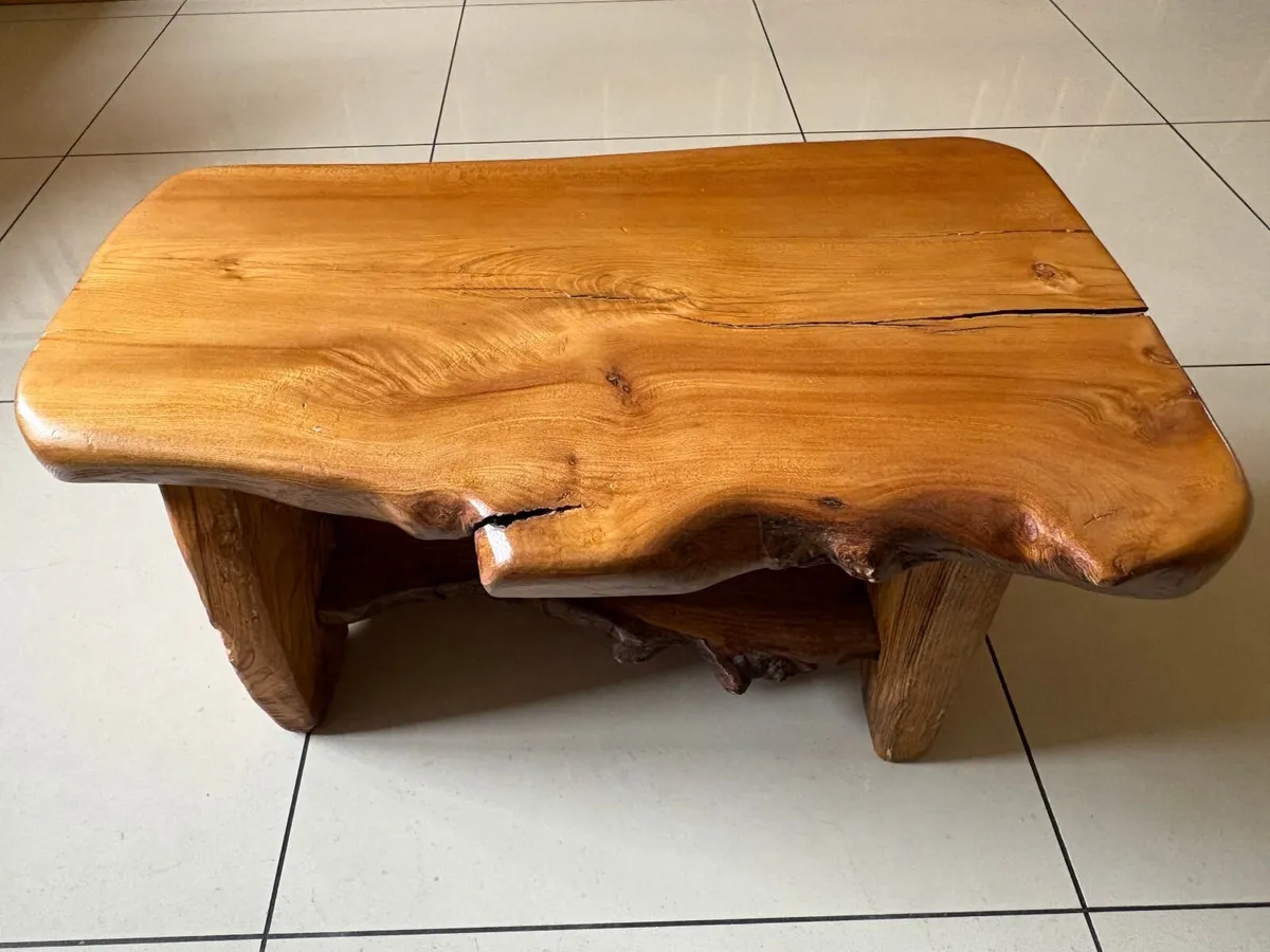 Hand crafted small coffee table - Image 1