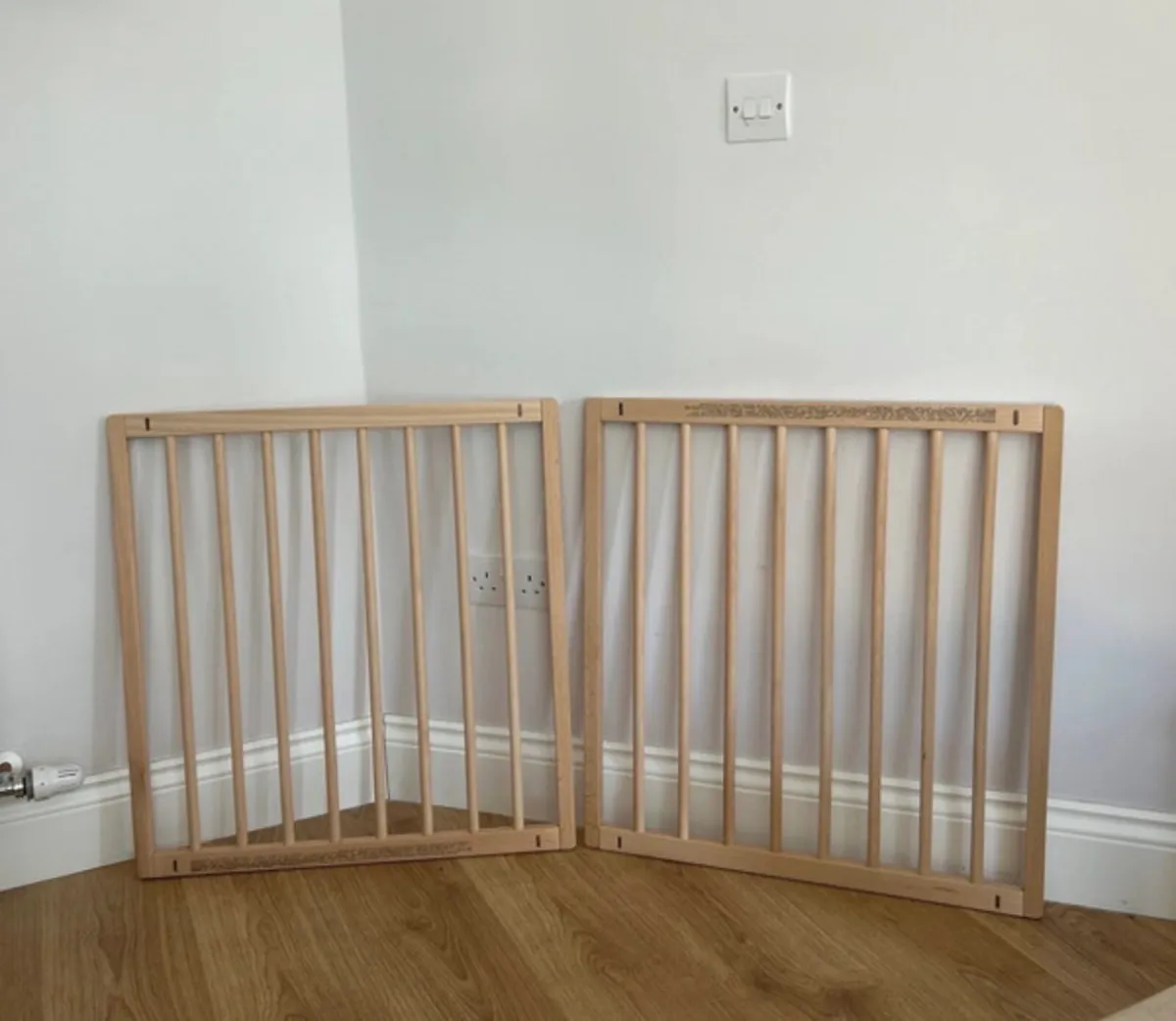 BabyDan - Set of 2 Baby Safety Wood Gates - Image 1