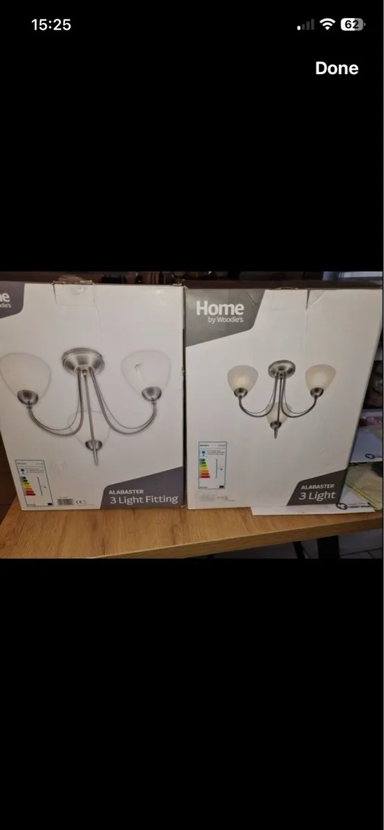 2 new woodies light fittings - Image 1