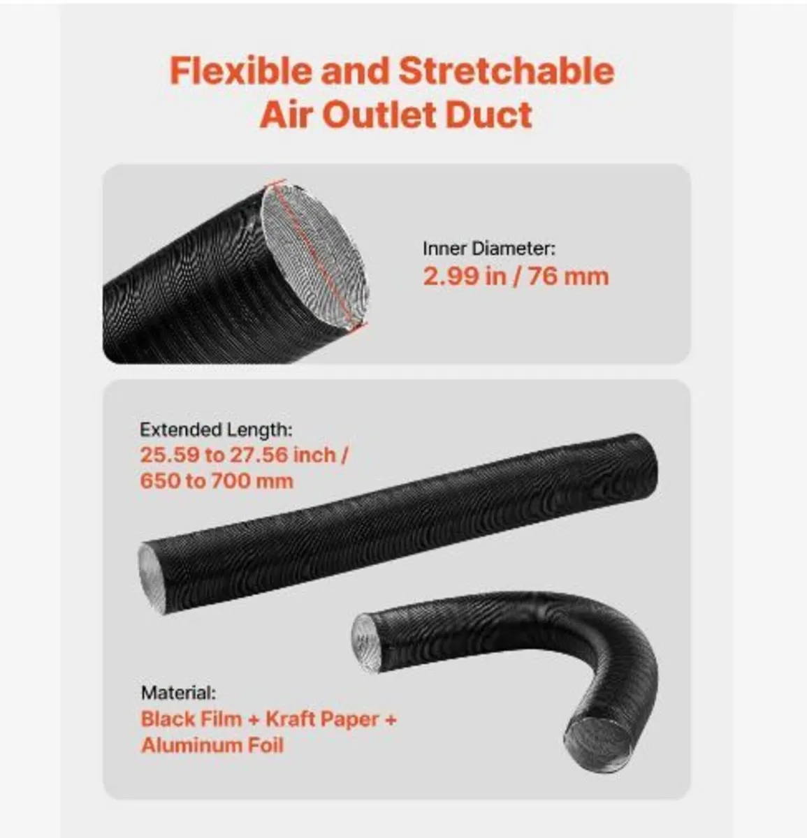 Diesel Heater Pipe Duct Vent Kit - Image 4