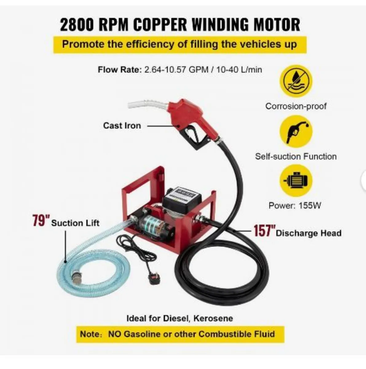 40 L Diesel Pump, Heating Oil Pump - Image 4