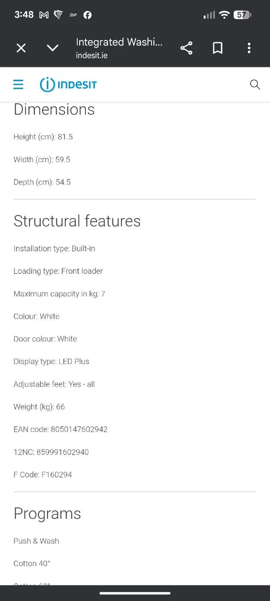 Integrated Washing Machine - Image 3