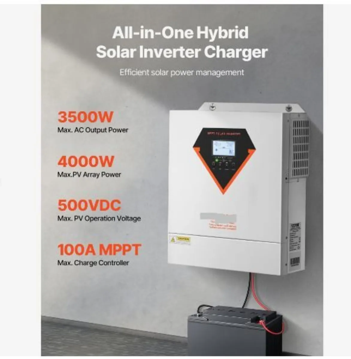 Hybrid Solar Inverter, 3500W - Image 3