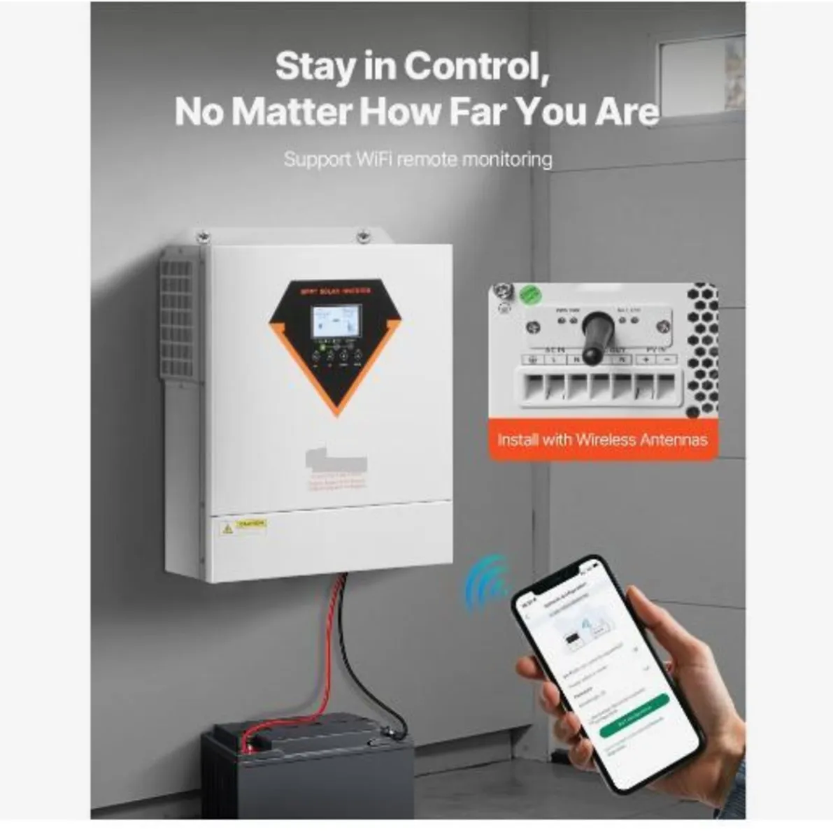 Hybrid Solar Inverter, 3500W - Image 2
