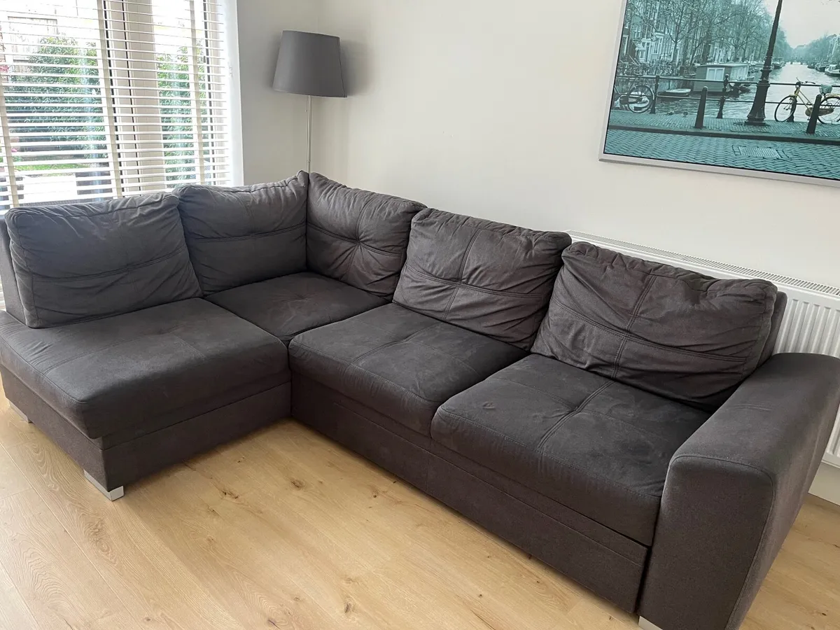 Corner sofa bed with storage - Image 4