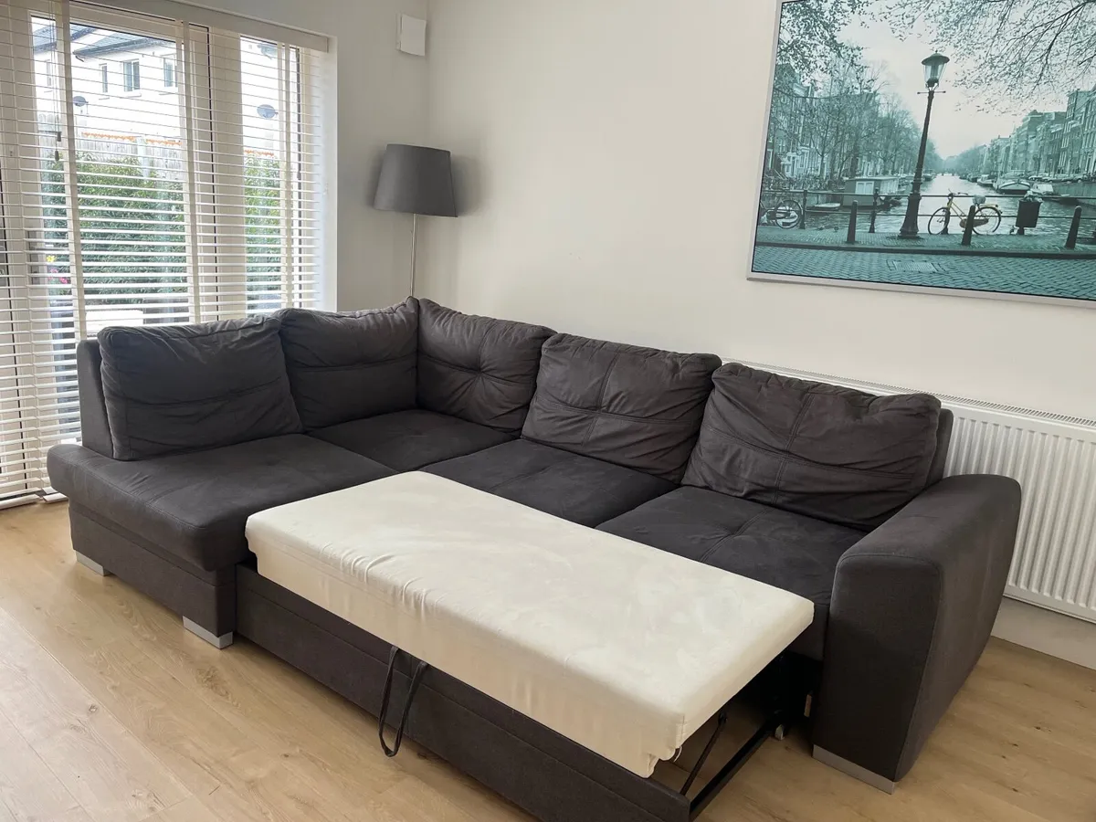 Corner sofa bed with storage - Image 3