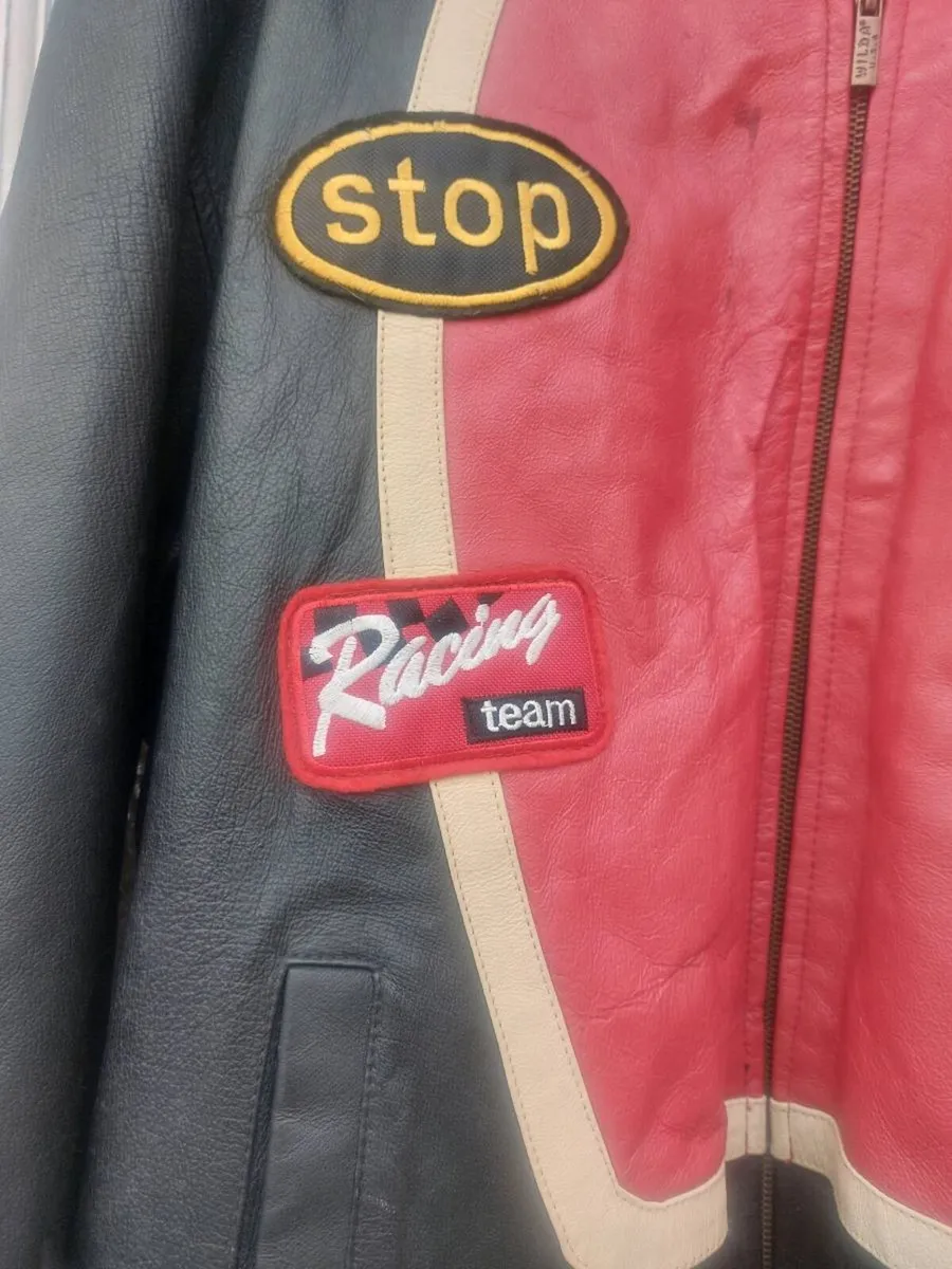 Wilda genuine leather mens biker jacket (post incl - Image 2