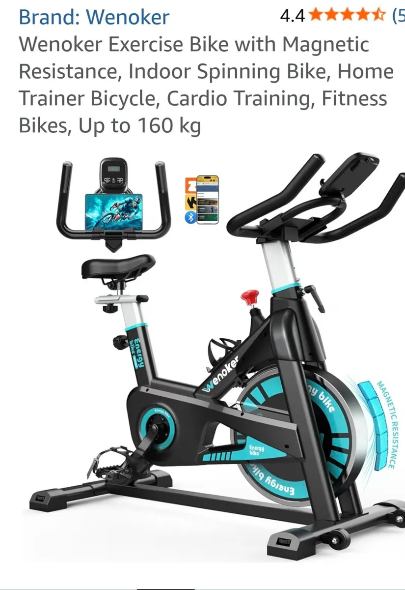 spinning bike new little used - Image 1