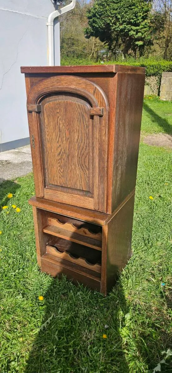 Vintage Drinks Cabinet with Wine Rack (1970s, Germ - Image 3