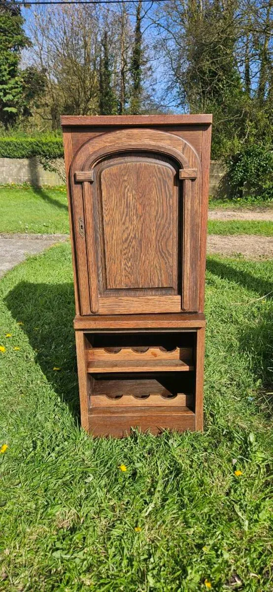 Vintage Drinks Cabinet with Wine Rack (1970s, Germ - Image 1
