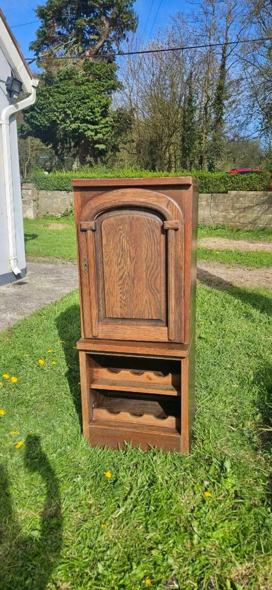 Vintage Drinks Cabinet with Wine Rack (1970s, Germ - Image 2