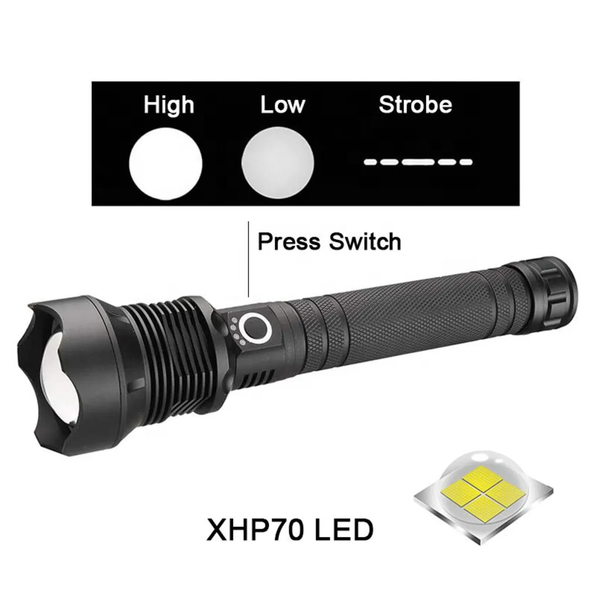 LED Torch powerful flash light, very Bright - Image 3