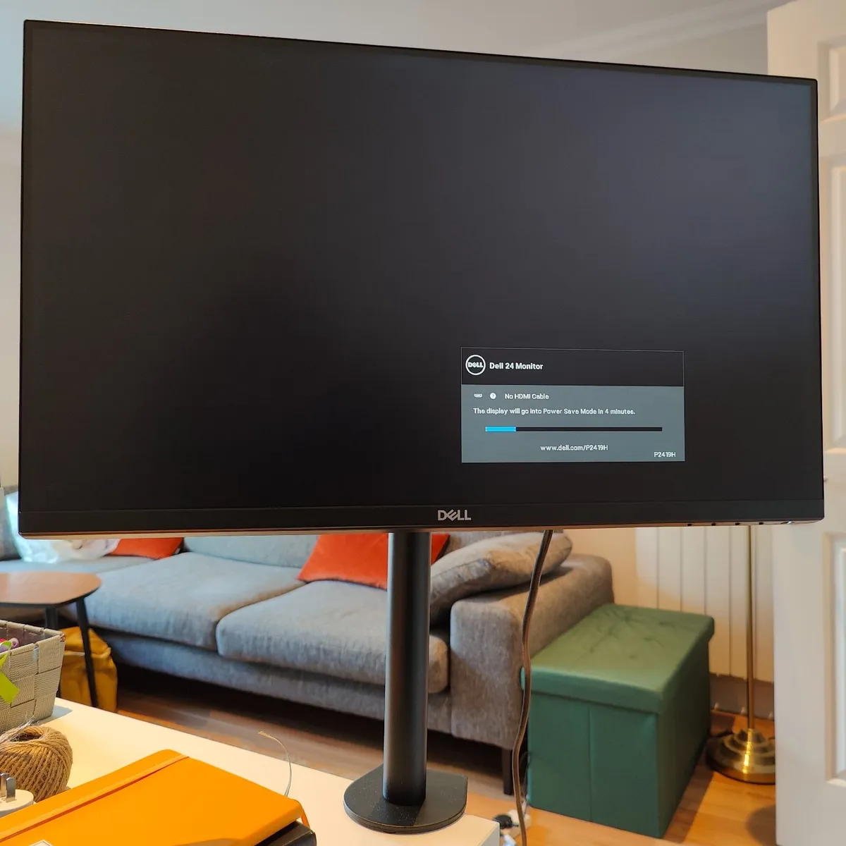 Dell Computer Monitor with Desk Clamp - Image 1