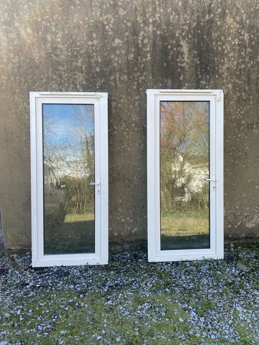✳️ HIGH QUALITY UPVC FULL GLASS DOOR FOR SALE X2 - Image 1