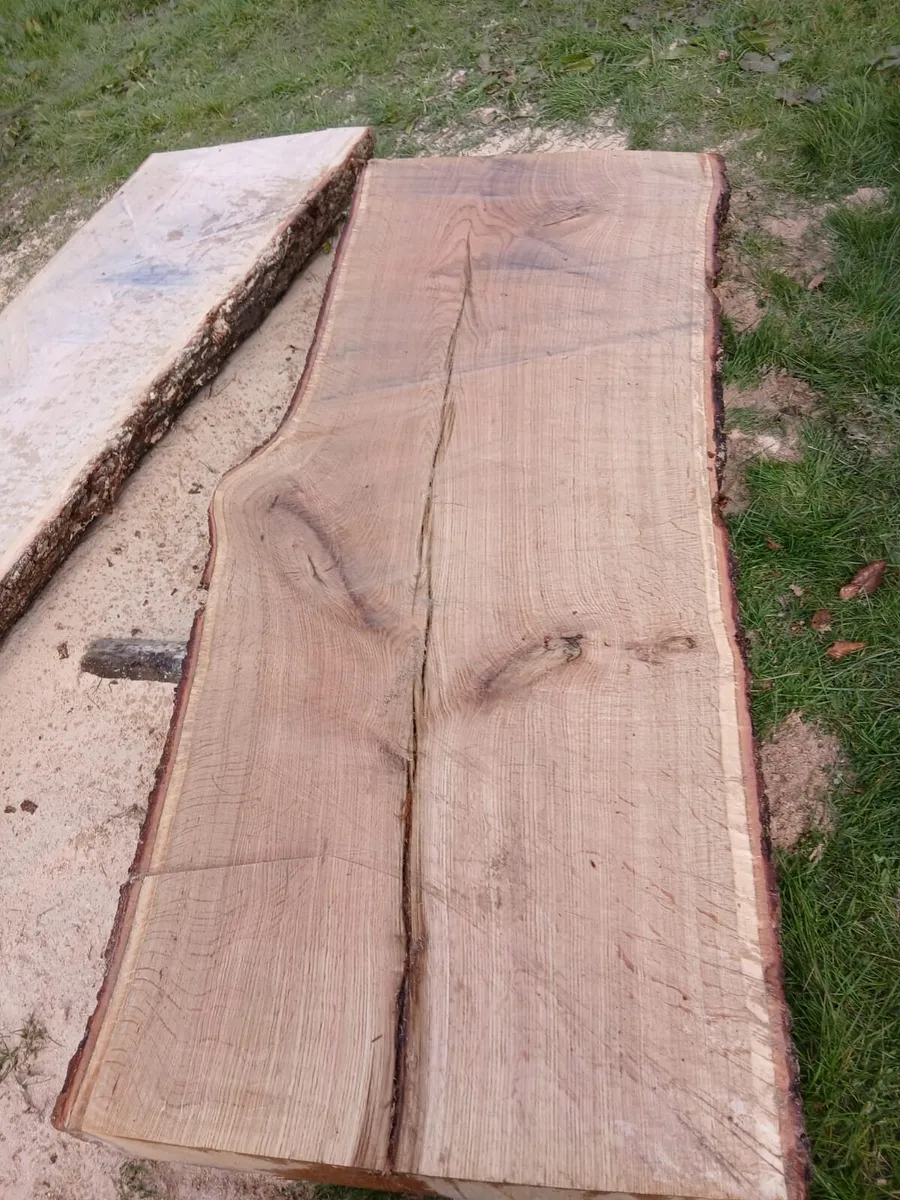 Oak slab.  7ft x 2ft 9inches x 6inches - Image 1