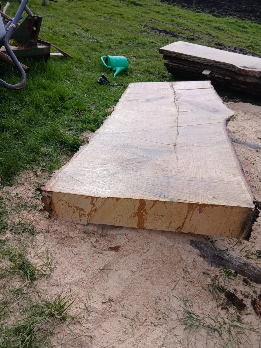 Oak slab.  7ft x 2ft 9inches x 6inches - Image 3