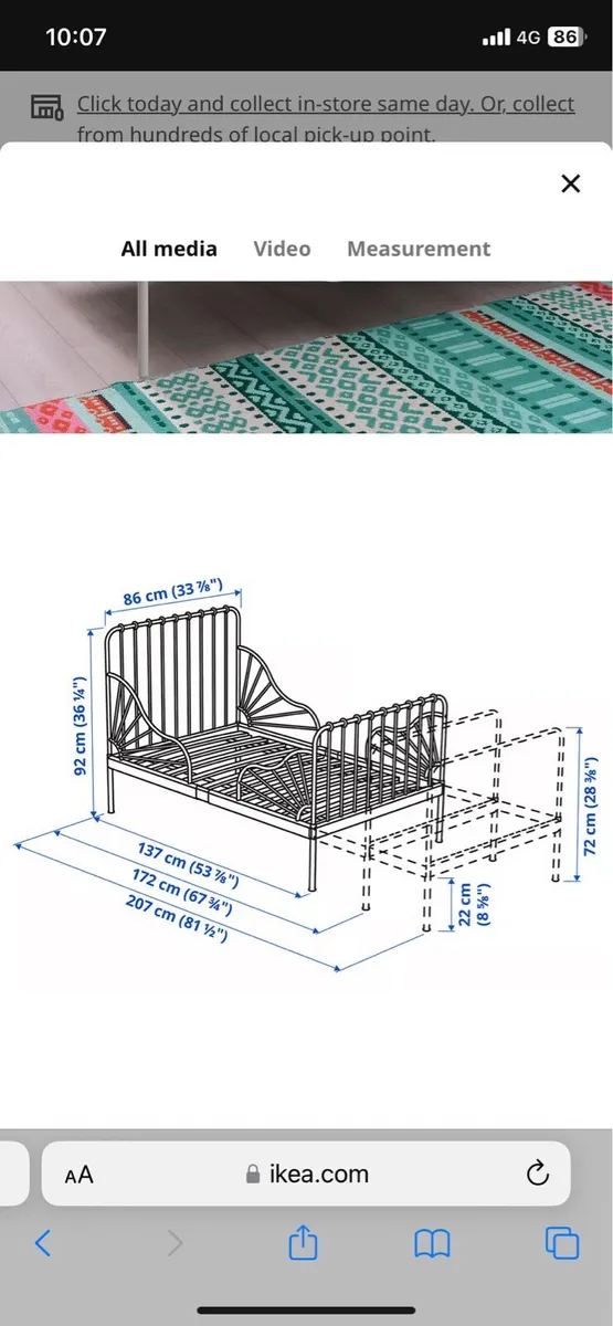 Ikea Toddler Bed Frame - Image 2