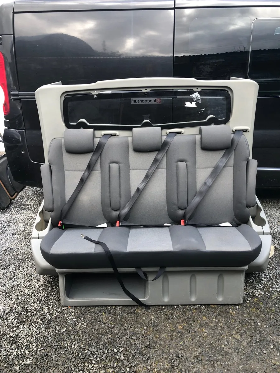 Crew cab seats and bulkhead - Image 1