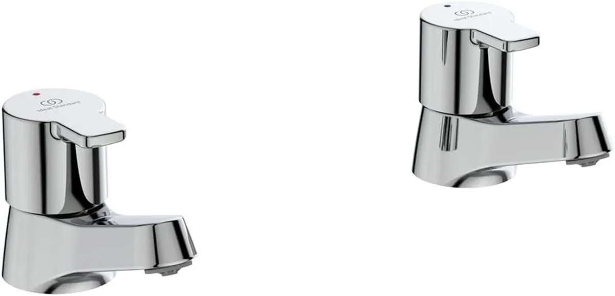 Calista Pillar Basin Taps B1146AA Chrome - Image 1