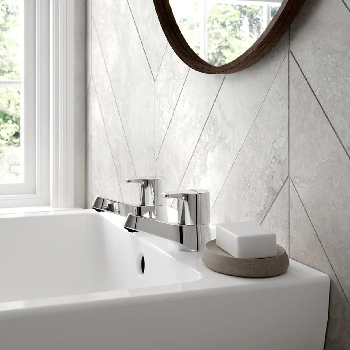 Calista Pillar Basin Taps B1146AA Chrome - Image 2