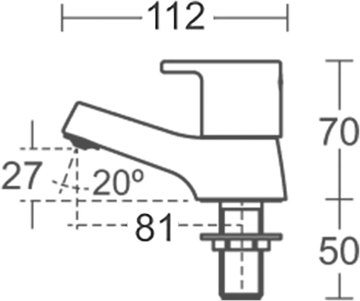 Calista Pillar Basin Taps B1146AA Chrome - Image 3