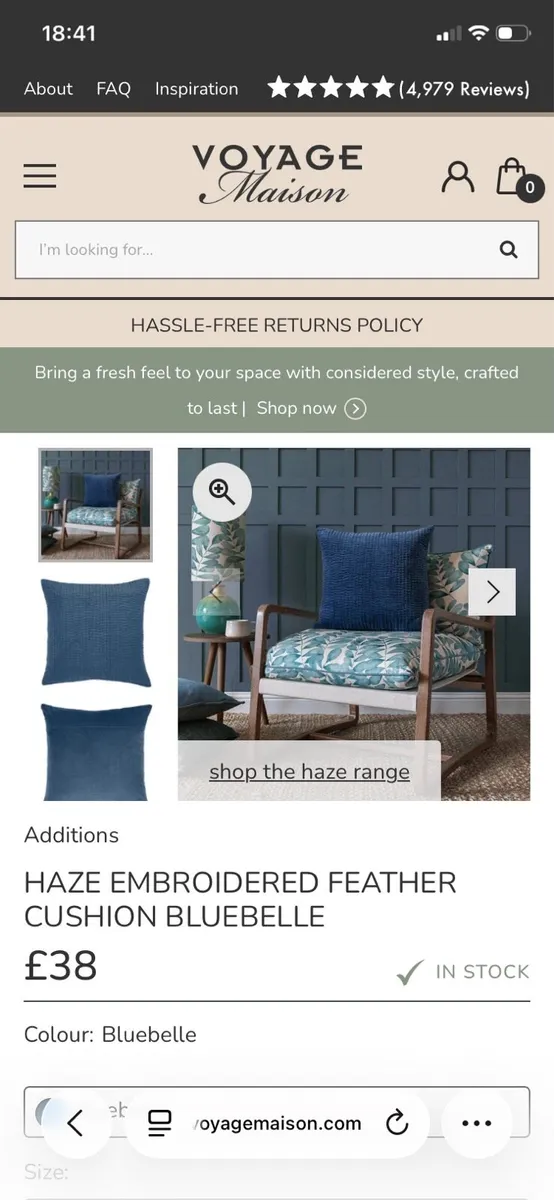 Voyage mason cushion and bed throw - Image 4