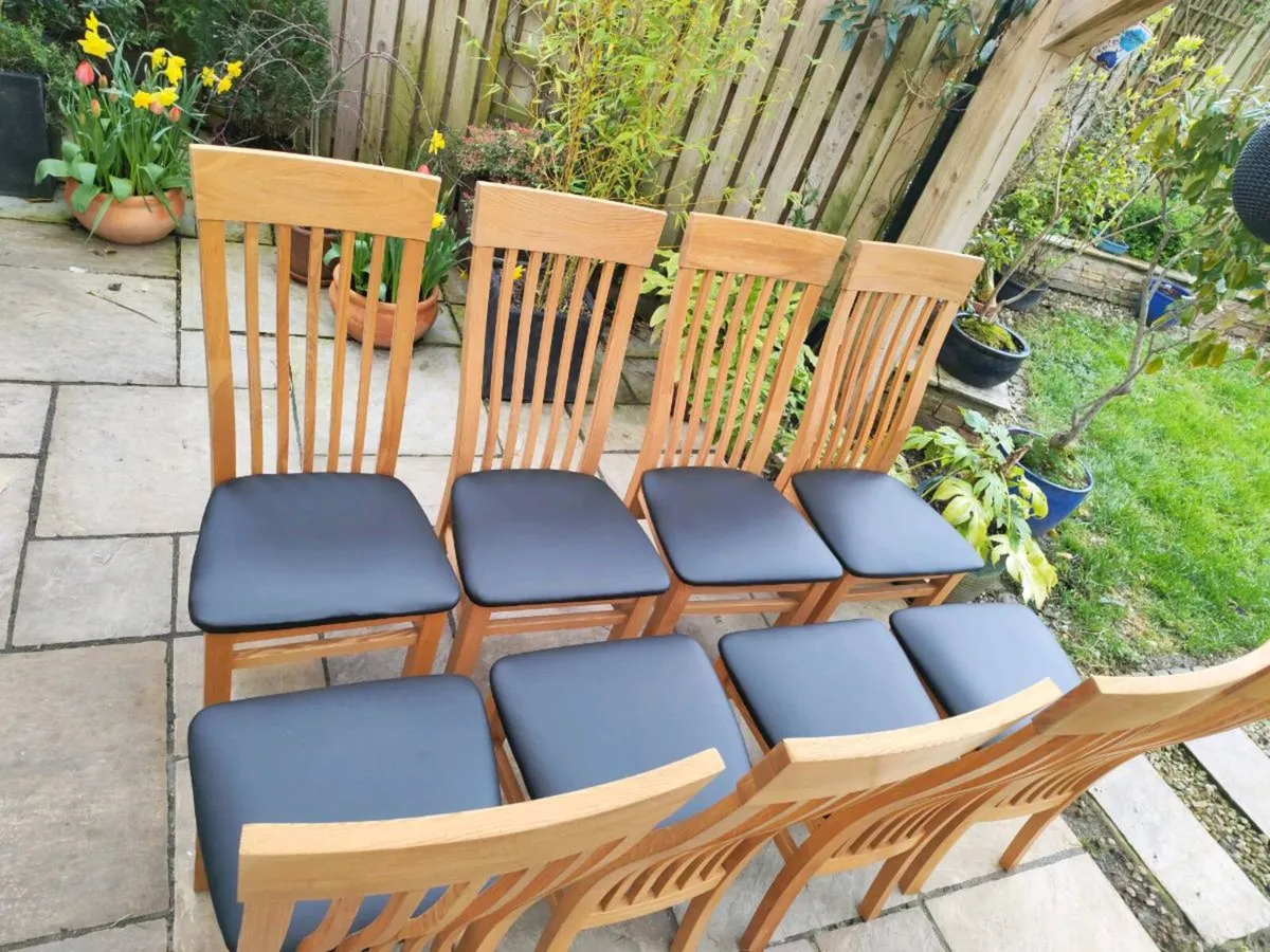 8 kitchen dining chairs - Image 2