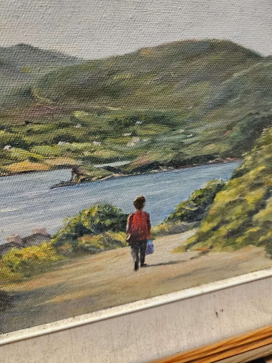 Picture Oil on Canvas Framed - Image 4